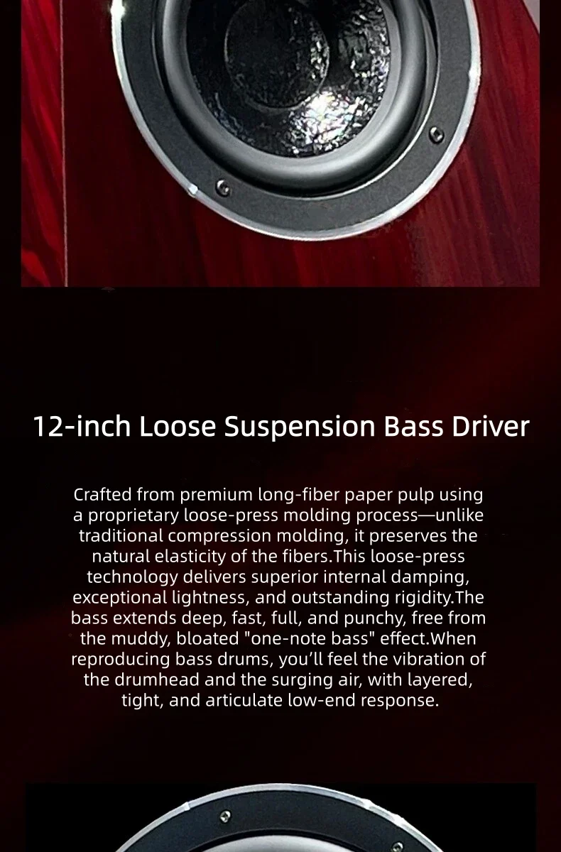 BL-8 Diamond 8 Flagship Hi-Fi Floor Standing Speakers, Audiophile High-End Passive Tower System for Home Audio