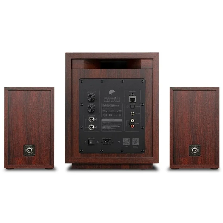 Hivi M-80W Wireless WiFi & Bt Digital Soundbar, 2.1 Active Multimedia Speaker System for TV & Home Theater