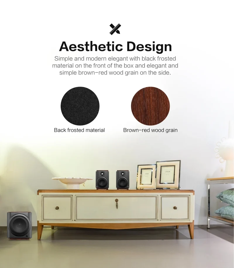 Hivi M-80W Wireless WiFi & Bt Digital Soundbar, 2.1 Active Multimedia Speaker System for TV & Home Theater