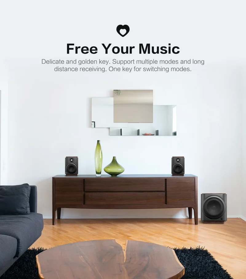 Hivi M-80W Wireless WiFi & Bt Digital Soundbar, 2.1 Active Multimedia Speaker System for TV & Home Theater