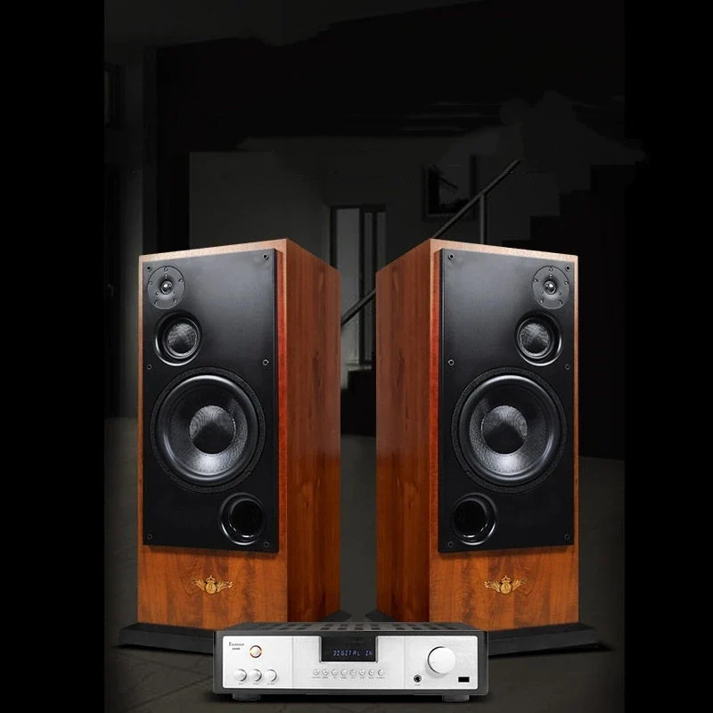 BN-186 3-Way Hi-Fi Floor Standing Speakers, 12-Inch Passive Tower Audiophile System for Home Audio