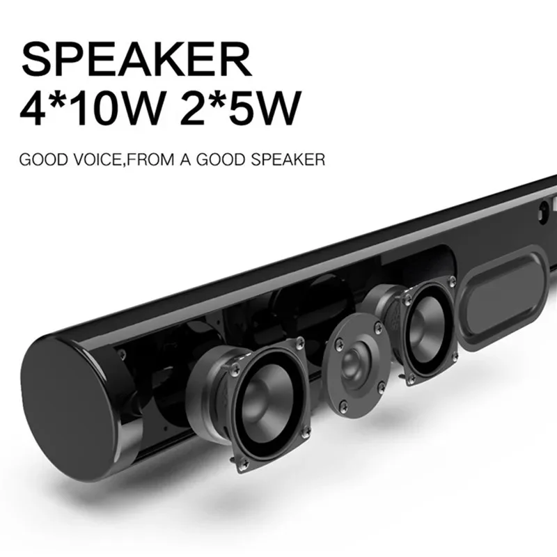 TV Echo Wall Bluetooth Speaker Separate Integrated 6 Horn Desktop Subwoofer 3.5 MM Audio Interface Stereo Sound Home Speakers