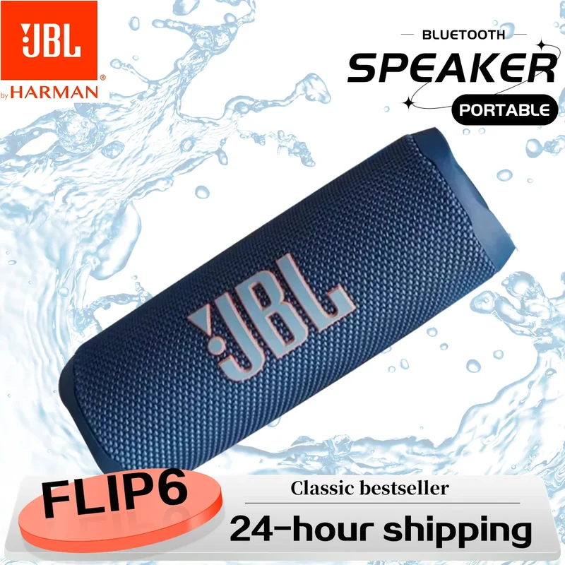 JBL Flip 6 Wireless Bluetooth Speaker - Rugged Waterproof Design Enhanced Sound with Independent Tweeters