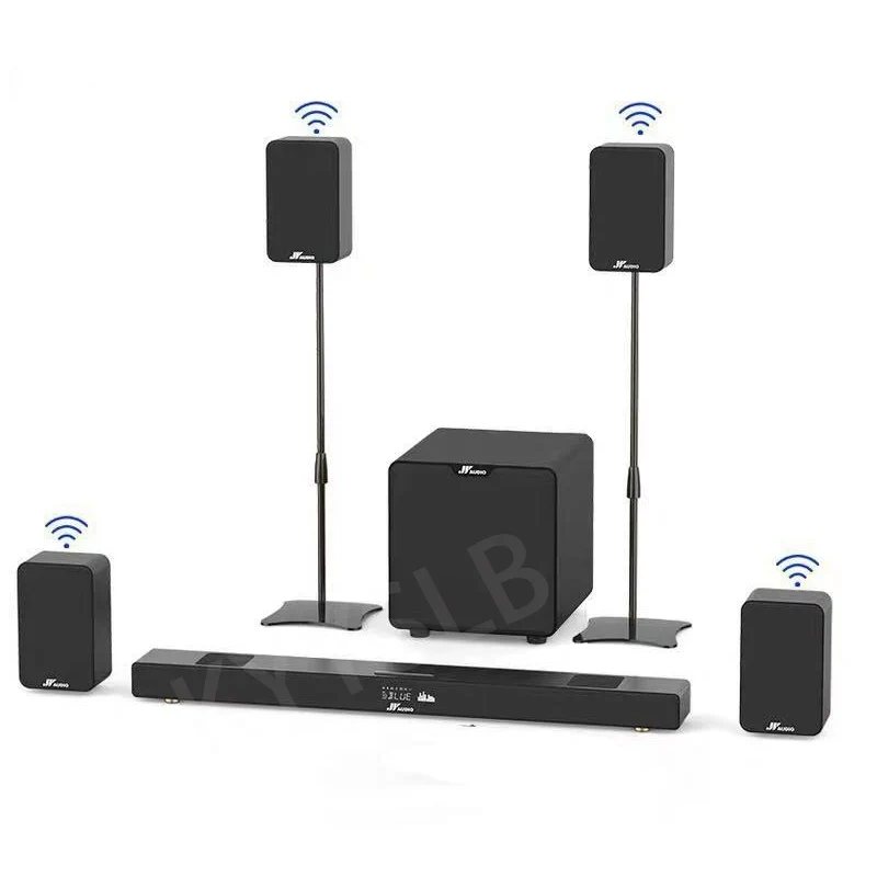 KYYSLB Wireless Subwoofer Blueteeth Home Theater Set TV Mobile Phone Karaoke Soundbar Speaker K Song Speakers Column