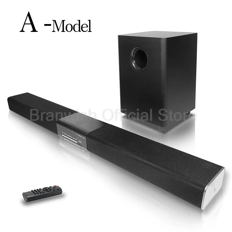 Powerful Bass 2.1 Soundbar With Subwoofer Wireless Karaoke Microphone Bluetooth 5.3 Home Theater Audio For TV Projector Home KTV