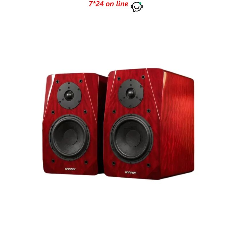 Winner TD-9 Passive Bookshelf Speakers with Wooden Cabinet, 2.0 Hi-Fi Audiophile Stereo System for Home Audio