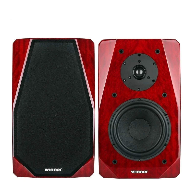 Winner TD-9 Passive Bookshelf Speakers with Wooden Cabinet, 2.0 Hi-Fi Audiophile Stereo System for Home Audio