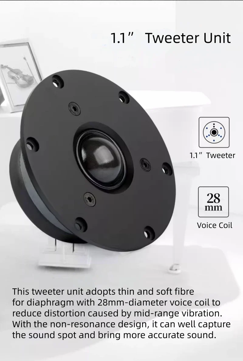 Winner TD-9 Passive Bookshelf Speakers with Wooden Cabinet, 2.0 Hi-Fi Audiophile Stereo System for Home Audio