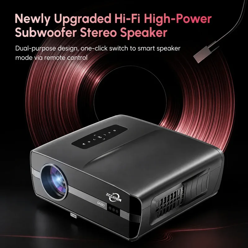 Official Google TV 4K Smart Projector Netflix Certified Native 1080P Dolby Audio WiFi6 Auto Focus HDR Home Theater HDMI BT5.4
