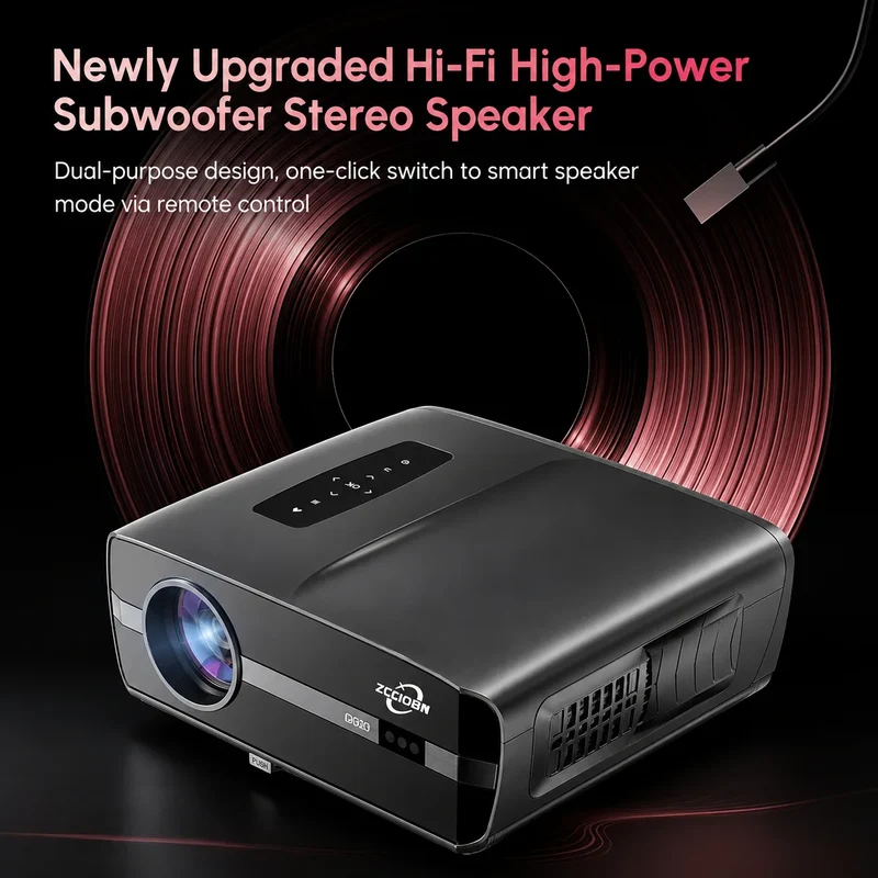 Official Google TV 4K Smart Projector Netflix Certified Native 1080P Dolby Audio WiFi6 Auto Focus HDR Home Theater HDMI BT5.4
