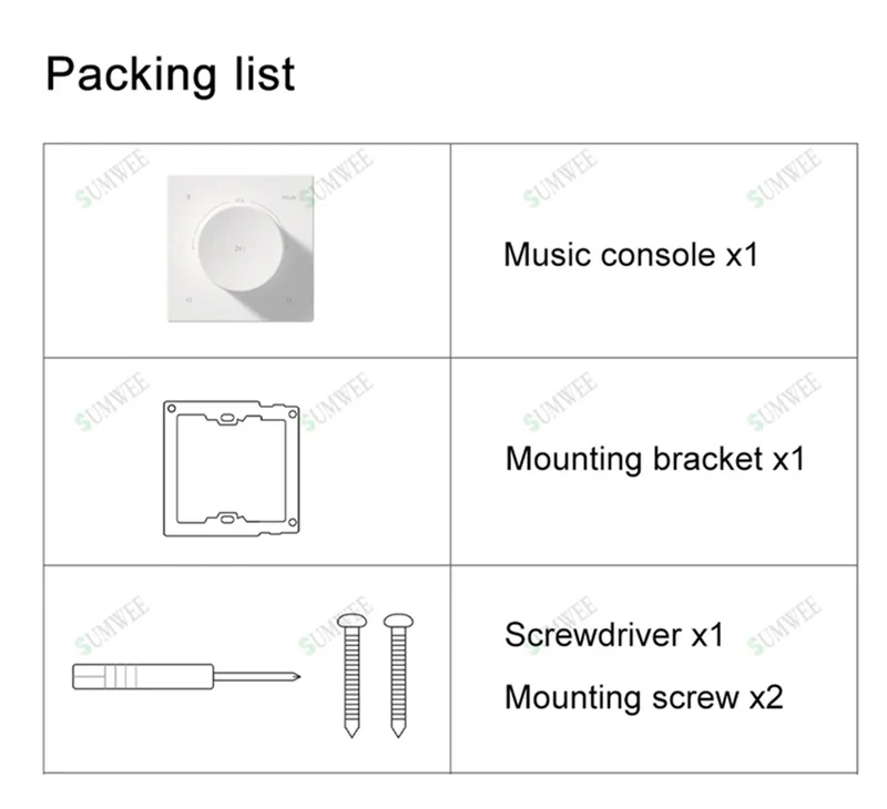 Mini Wall Amplifier Panel Bluetooth-compatible HiFi Home Theater Stereo Sound Audio TF USB Music control system ceiling speakers