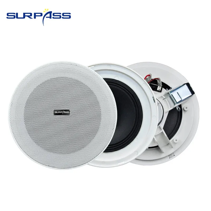 Bluetooth Wall Amplifier Smart Home Audio Mini Touch Screen 4*20W Stereo Sound Music PA System Loudspeaker Ceiling Speaker suit