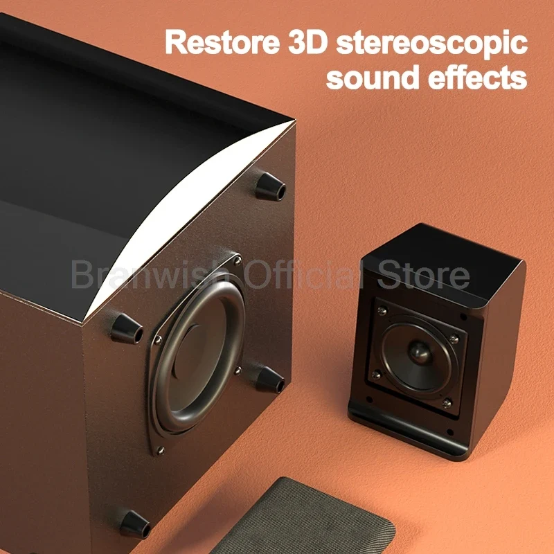 2.1 Sound Box Amplifier 31W High Power Bluetooth Speaker 4 Inch Subwoofer Home Theater Home Cinema 360°Sound System PC Audio Set