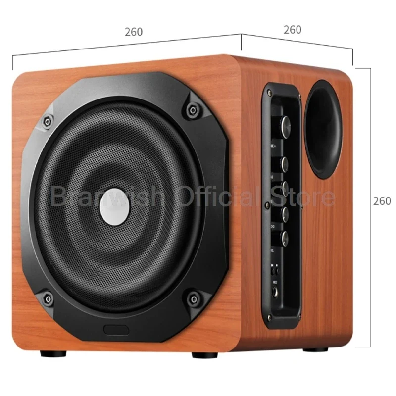 6.5 inch 180W Speaker with 2Pcs Satellite Speakers 5.0 Bluetooth HIFI Sound Box Support RCA USB TF For Home Theater Karaoke 1Pc