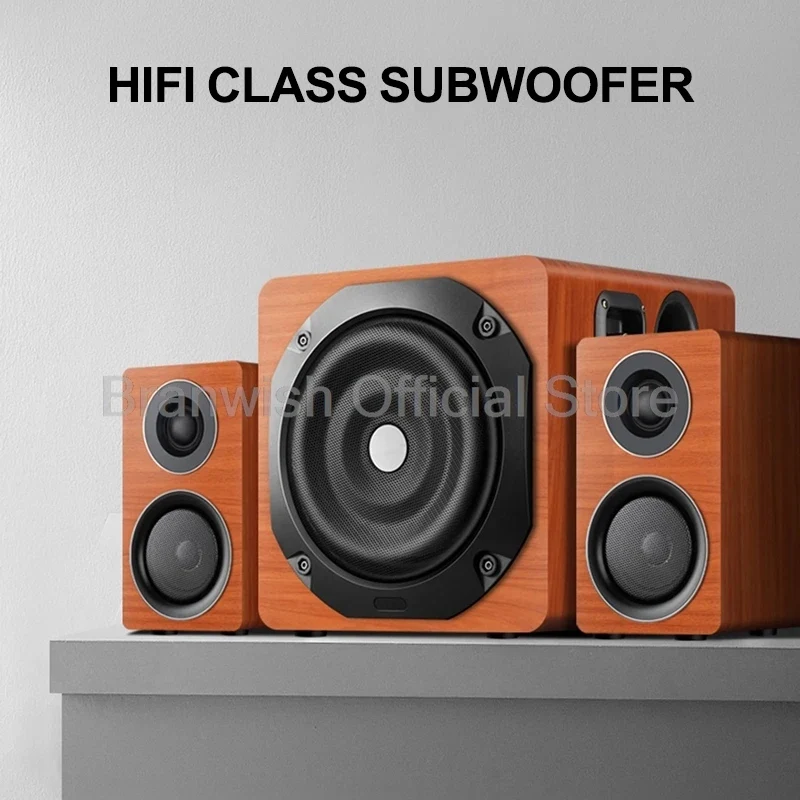 6.5 inch 180W Speaker with 2Pcs Satellite Speakers 5.0 Bluetooth HIFI Sound Box Support RCA USB TF For Home Theater Karaoke 1Pc