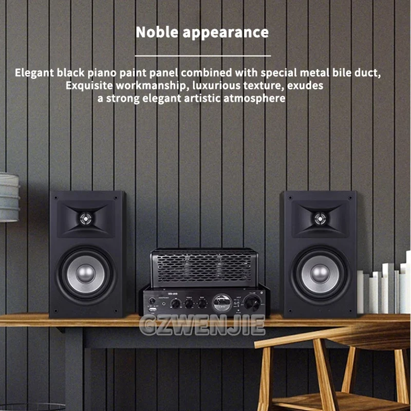4.2 Intelligent Home Combo Theater Bluetooth Speaker Wooden Subwoofer 3D Surround Sound Memory Play Vacuum Tube Amplifier 150W