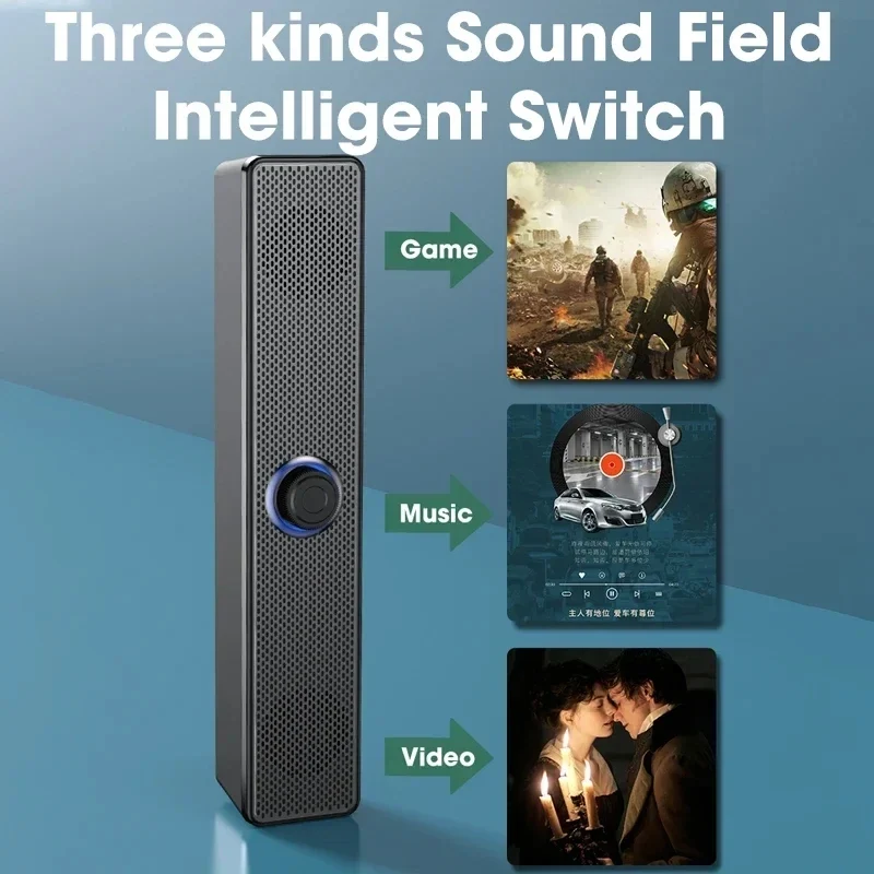 Soundbar Computer PC TV Laptop Desktop Wired Wireless Bluetooth Speaker Sound Box Bar Music Portable Caixa De Som Audio System