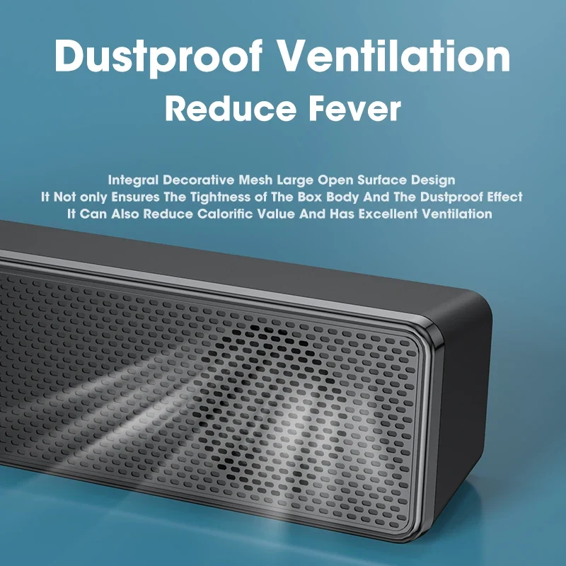 Soundbar Computer PC TV Laptop Desktop Wired Wireless Bluetooth Speaker Sound Box Bar Music Portable Caixa De Som Audio System