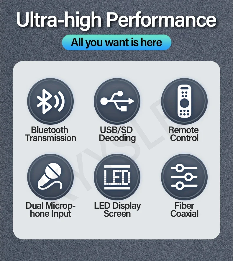 KYYSLB 900W 5.1 Bluetooth Sound Amplifier for Speakers Audio HIFI Karaoke Fever Digital Home Theater System Amplifiers