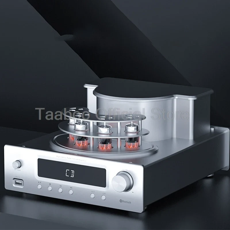 Home Theater Set 5.0 Bluetooth Amplifier 75Wx2 Tube Amp with Aluminum Case 6.5inch Speakers 120W Loudspeakers For Home Studio DJ