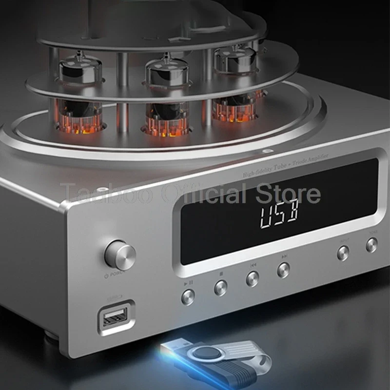 Home Theater Set 5.0 Bluetooth Amplifier 75Wx2 Tube Amp with Aluminum Case 6.5inch Speakers 120W Loudspeakers For Home Studio DJ