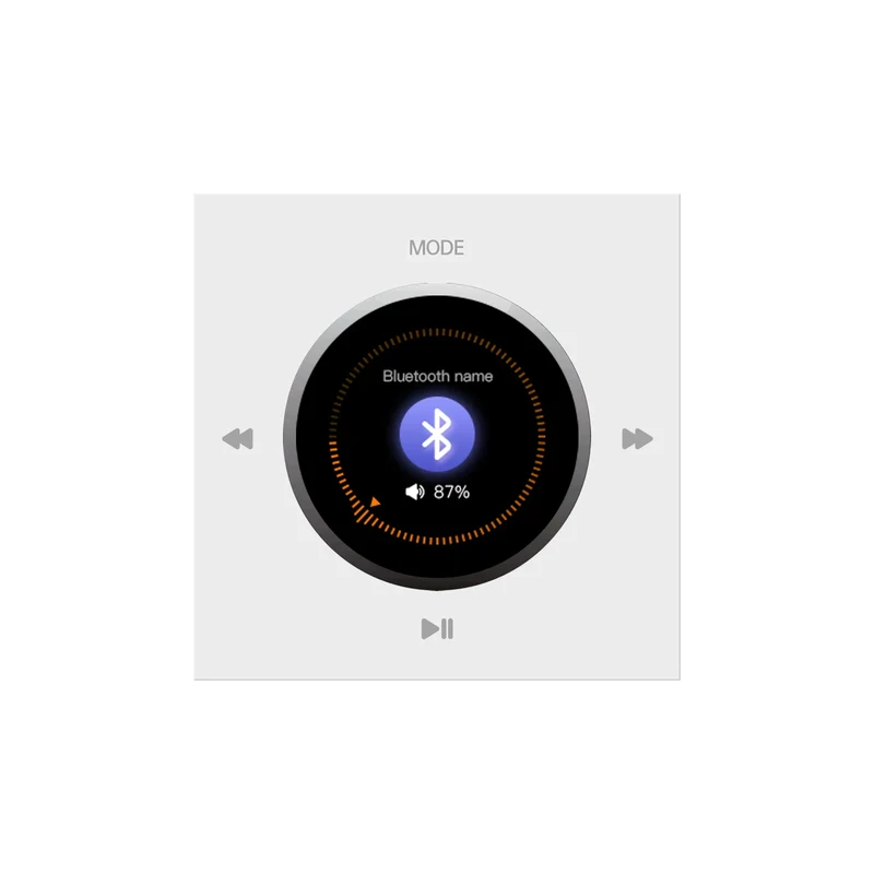 Home Background music player system audio in wall power amplifier bluetooths TF USB FM radio AUX controls panel ceiling speakers