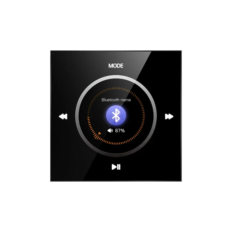 Home Background music player system audio in wall power amplifier bluetooths TF USB FM radio AUX controls panel ceiling speakers