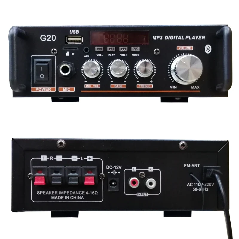 G30 G919H 1000W Home Power Amplifiers Audio Bluetooth Amplificador Subwoofer Speakers Theater Audio Sound System FM USB EU/US