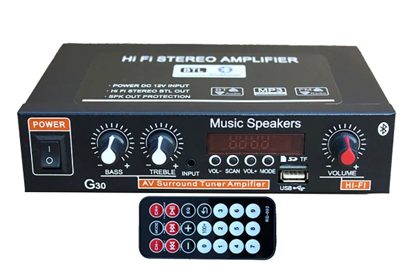 G30 G919H 1000W Home Power Amplifiers Audio Bluetooth Amplificador Subwoofer Speakers Theater Audio Sound System FM USB EU/US