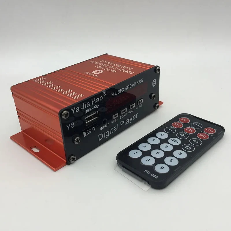 Mini HIFI Stereo Digital Amplifier Channel 2.0 Bluetooth 5.0 FM USB Home Theater Sound System G8 Power Amp Remote Control