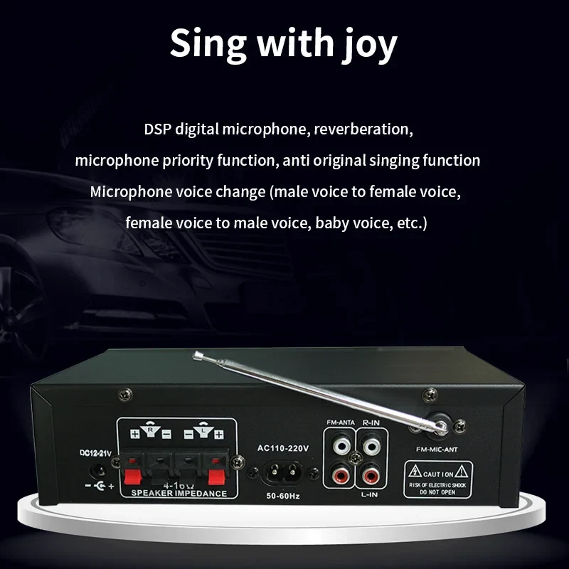 G-919H 1000W Home Power Amplifiers Audio Bluetooth Amplificador Subwoofer Speakers Theater Audio Sound System 220V/110V FM