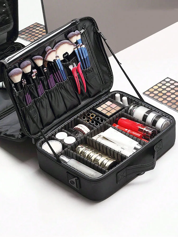 Large Capacity Cosmetic Case Waterproof Manicure Makeup Toolbox,Makeup Bag For Travel New Professional Tattoo Tool Makeup Case