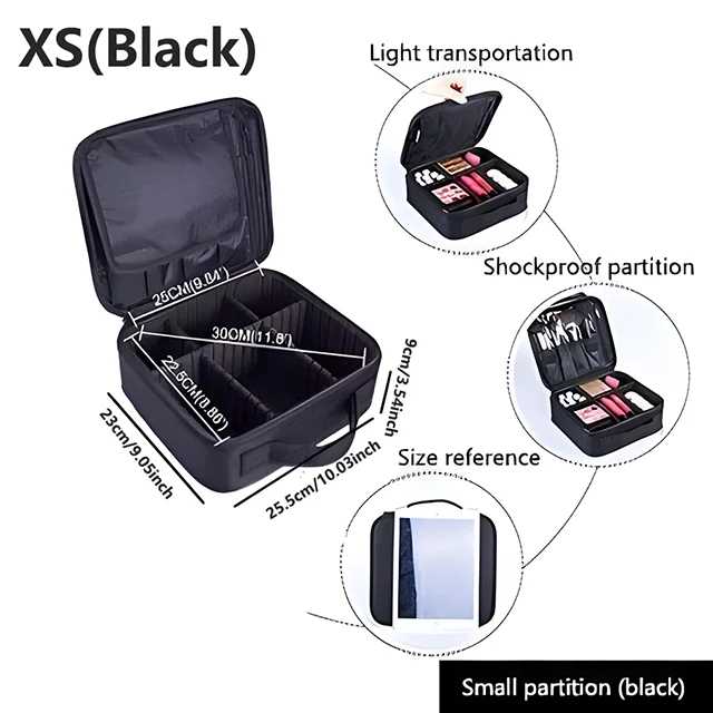 Large Capacity Cosmetic Case Waterproof Manicure Makeup Toolbox,Makeup Bag For Travel New Professional Tattoo Tool Makeup Case