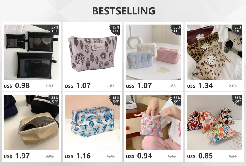 Cosmetic Bag Women Floral Makeup Case Organizer Korean Embroidery Cosmetic Pouch Travel Toiletry Bag Corduroy Canvas Beauty Case