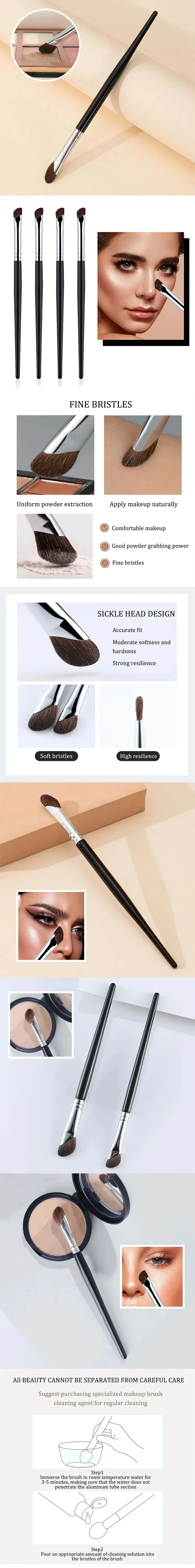3D Nose Shadow Brush Facial Contour Makeup Brush Soft head blush Highlight Korean cosmetics female facial beauty tools