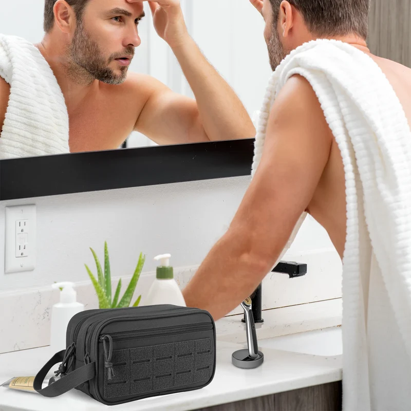 Tactical Toiletry Bag For Men Hygiene Bag Mens Shaving Kit Travel shower Makeup makeup pouch cosmetic organizer bags