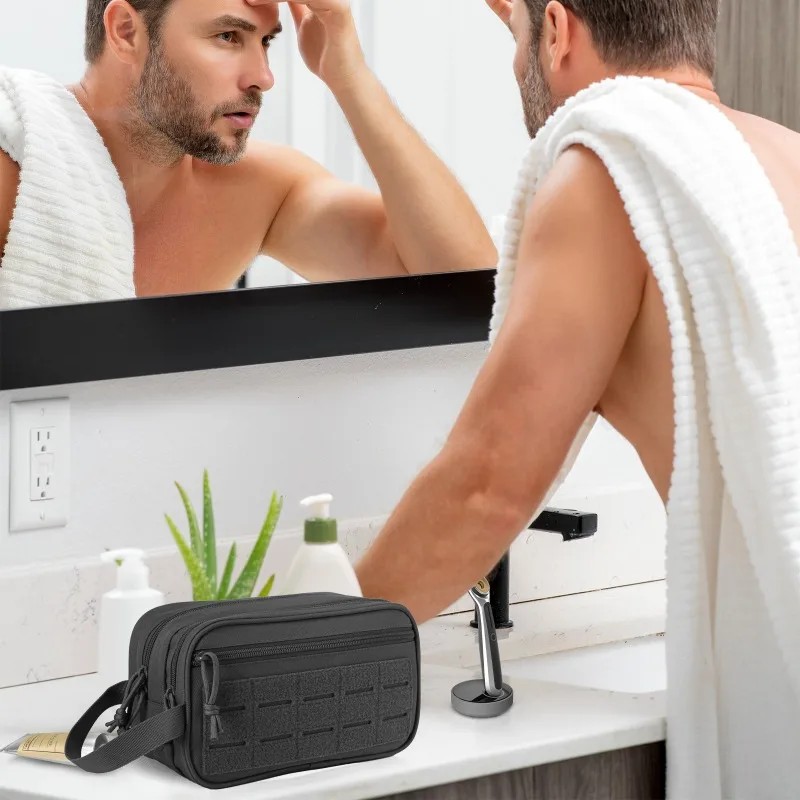 Tactical Toiletry Bag For Men Hygiene Bag Mens Shaving Kit Travel shower Makeup makeup pouch cosmetic organizer bags
