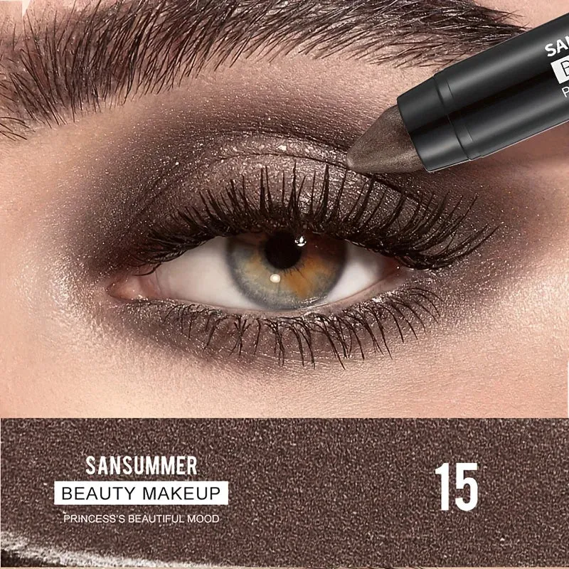 7-color waterproof eye shadow stick, pearlescent matte treatment, to create a natural and lasting eye makeup flash.