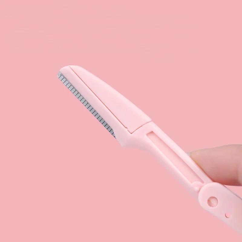 3pcs Fold Eyebrow Trimmer Scissors Hair Remover Eyebrow Comb Razor Eyebrow Clip Makeup Tools Face Razor for Women