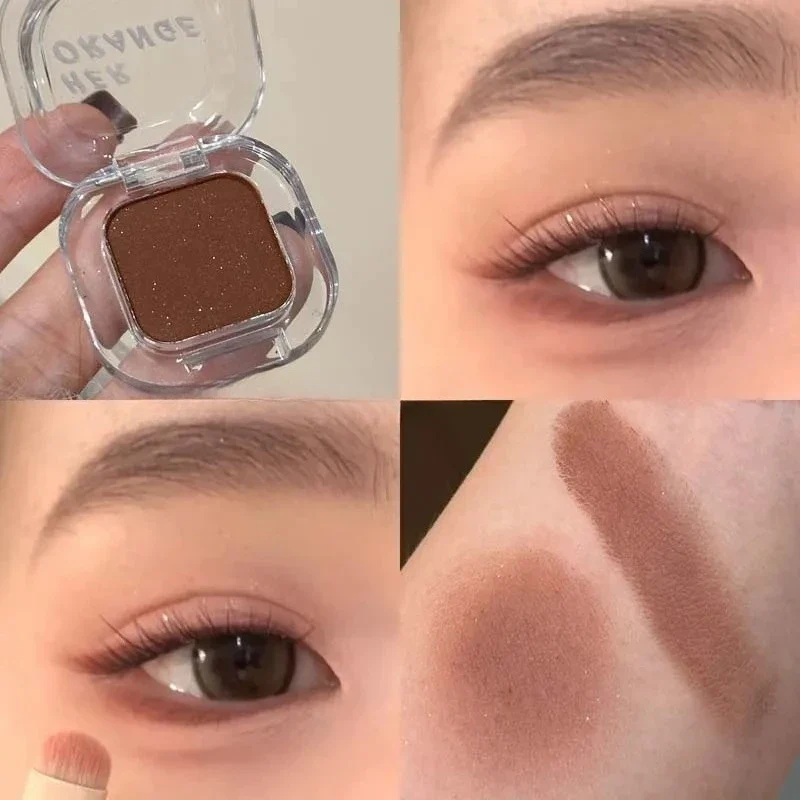 Red Brown Eyeshadow Palette Multifunctional Makeup Palette Silky Matte Coral Red Eyeliner Silkworm Lower Shadow Eyeliner Makeup