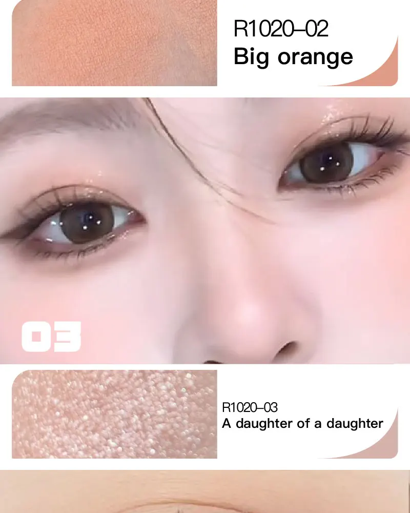 Red Brown Eyeshadow Palette Multifunctional Makeup Palette Silky Matte Coral Red Eyeliner Silkworm Lower Shadow Eyeliner Makeup