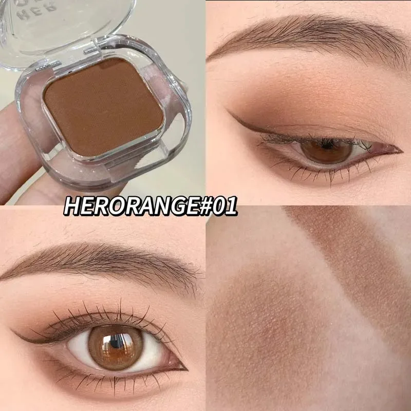 Red Brown Eyeshadow Palette Multifunctional Makeup Palette Silky Matte Coral Red Eyeliner Silkworm Lower Shadow Eyeliner Makeup