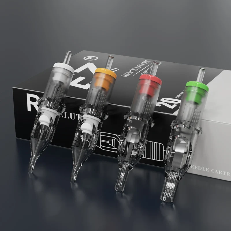 20pcs Mixed EZ Revolution Cartridge Tattoo Needles Disposable Needles RL RS RM Magnum for Tattoo Machine Pen Permanent Makeup