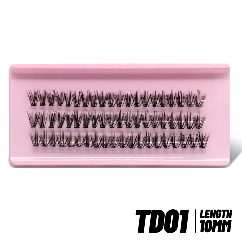 GROINNEYA Cluster Lashes Natural Eyelash extension Volume Individual Lashes Mixed Tray Faux Mink Lashes Cilias Makeup