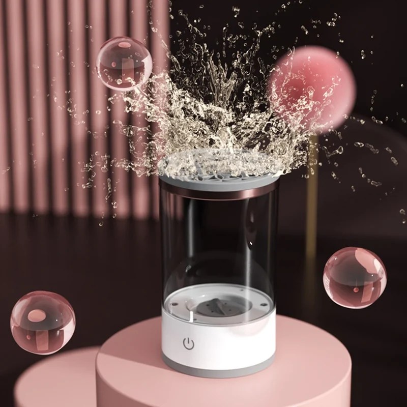 Makeup Brush Cleaner Machine USB Powered Electric Make-Up Brush Cleaner Dryer Dust-Proof for All Size Beauty Makeup Brushes Set