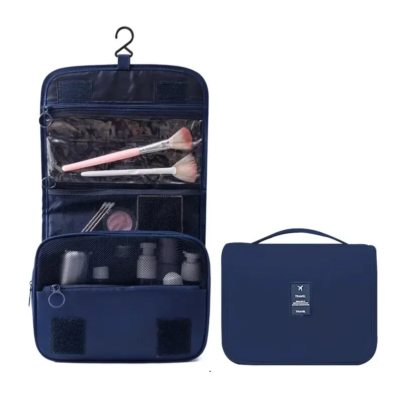 Handheld large capacity dry wet separation waterproof storage bag, wash bag travel convenient multifunctional hanging makeup bag