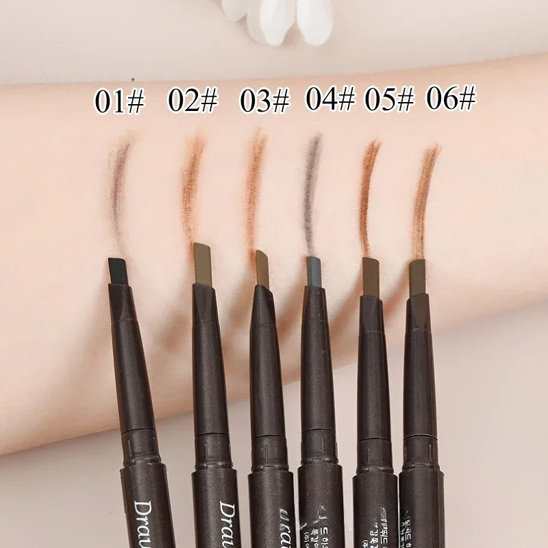 Extremely Fine Double-headed Waterproof Eyebrow Pencil - Durable and Long Lasting for Beginner Women's Makeup Eye Brow Pen