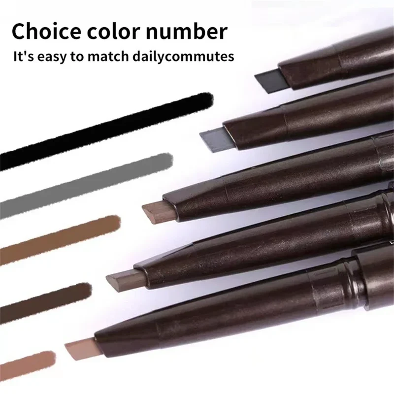 Extremely Fine Double-headed Waterproof Eyebrow Pencil - Durable and Long Lasting for Beginner Women's Makeup Eye Brow Pen