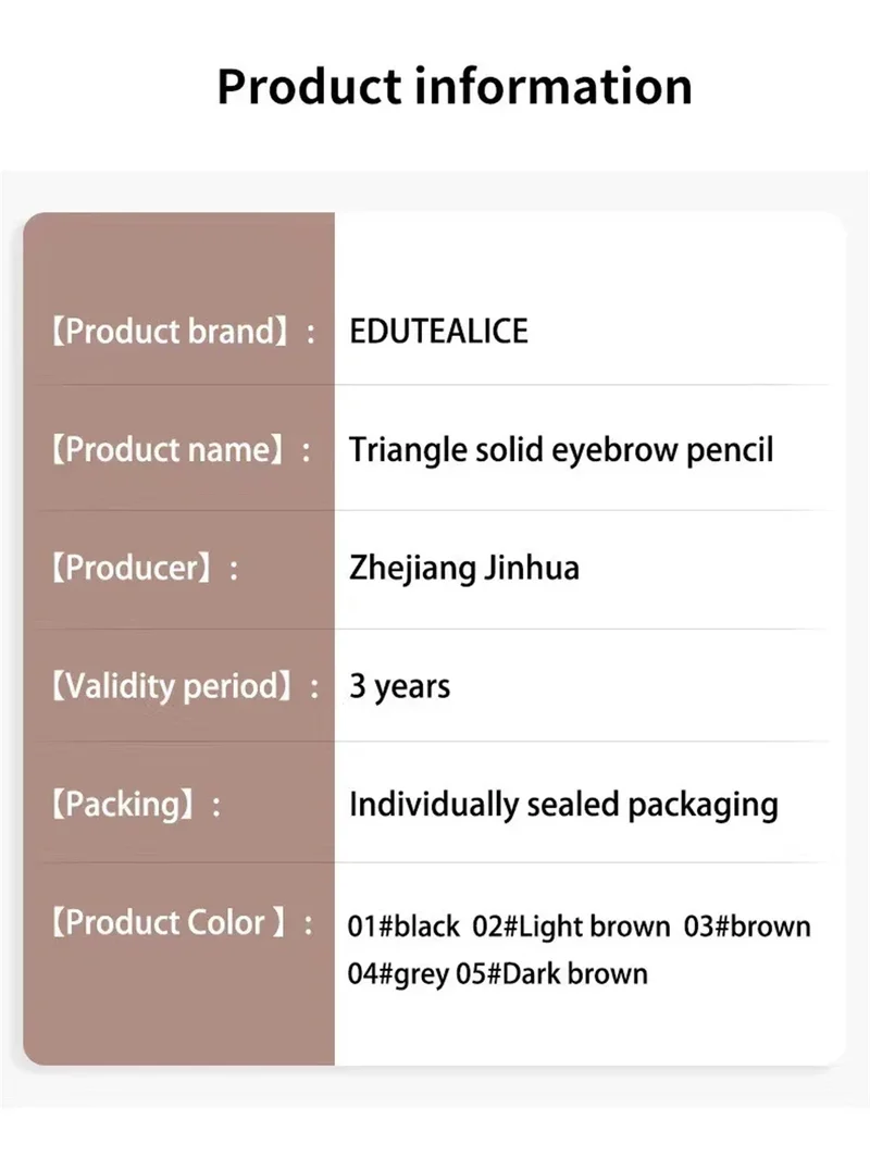 Extremely Fine Double-headed Waterproof Eyebrow Pencil - Durable and Long Lasting for Beginner Women's Makeup Eye Brow Pen