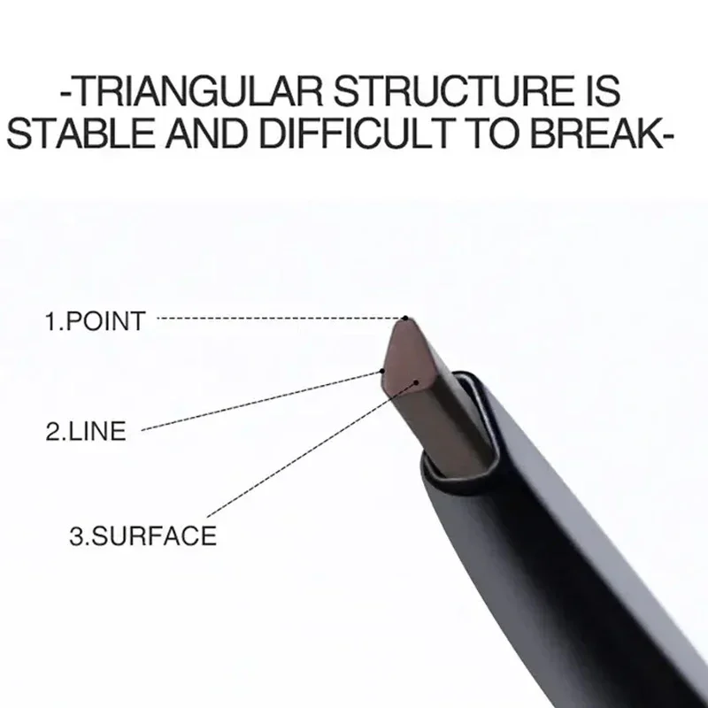 Extremely Fine Double-headed Waterproof Eyebrow Pencil - Durable and Long Lasting for Beginner Women's Makeup Eye Brow Pen